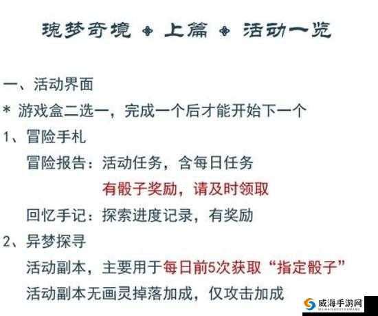 时空绘旅人瑰梦奇境探险之旅：活动玩法全面解析与攻略指南