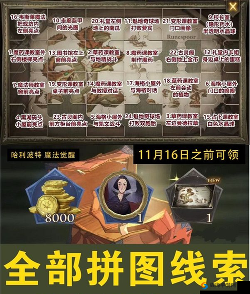 哈利波特拼图寻宝攻略：魔法觉醒拼图碎片位置揭秘，揭秘魔法世界宝藏的终极指南