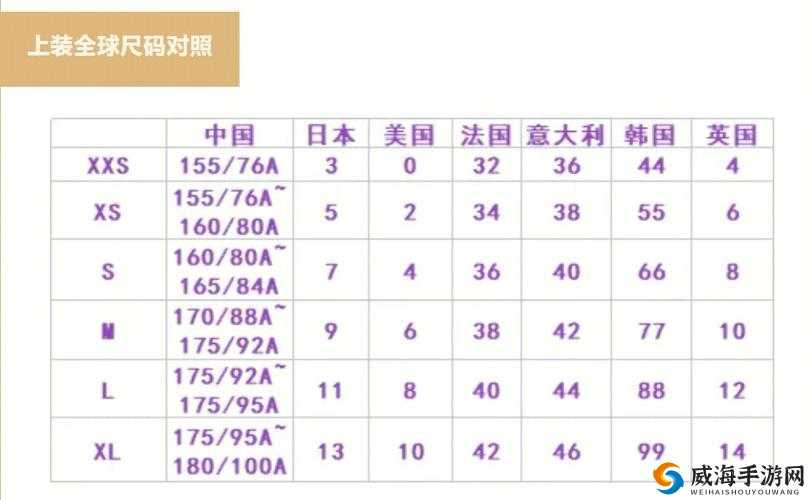 欧洲尺码日本尺码专线美国 t：跨越国界的时尚之旅