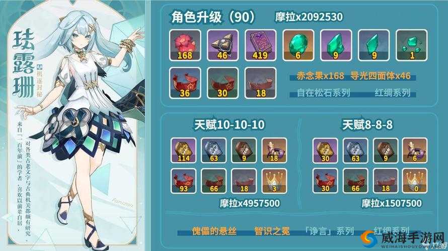 《原神珐露珊突破材料览：风神之诗》