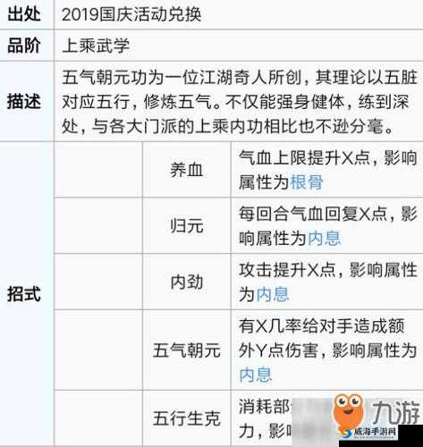 烟雨江湖中五气朝元功的奇妙修炼之旅