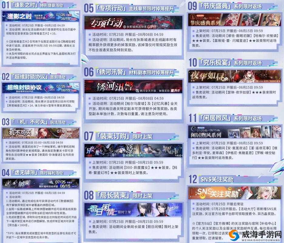 无期迷途二周年活动前瞻介绍及福利一览