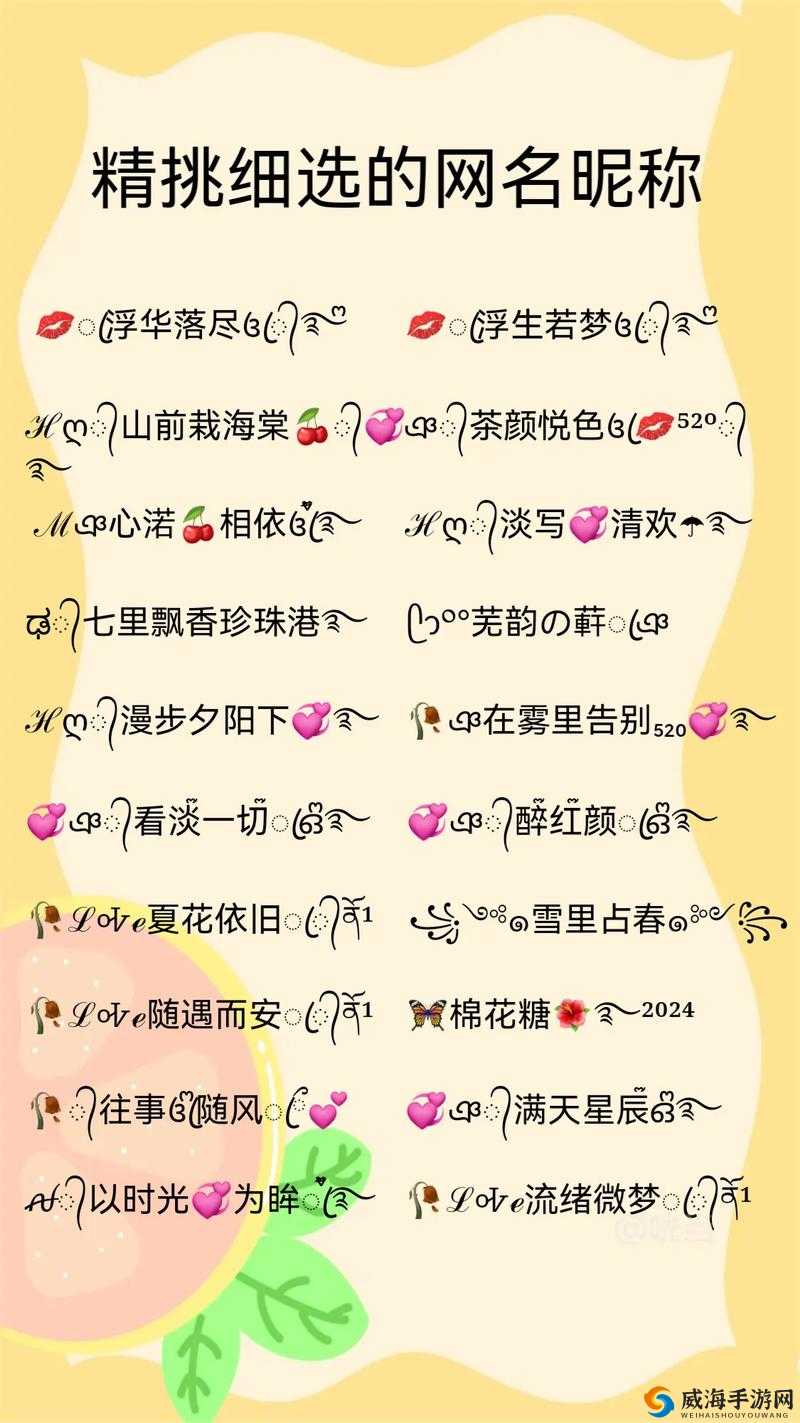 17c 最新网名 2024fun:带你走进个性世界