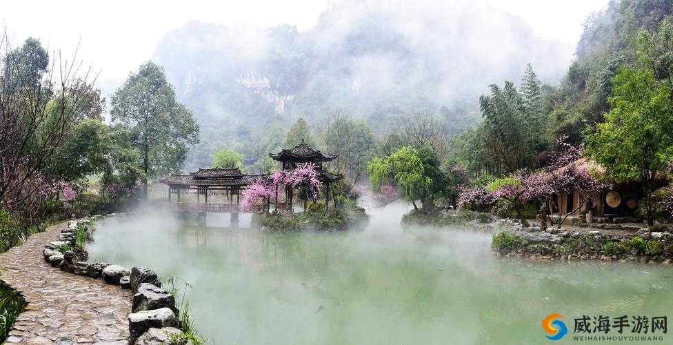 桃花源洞口芳草萋萋:宁静的世外桃源