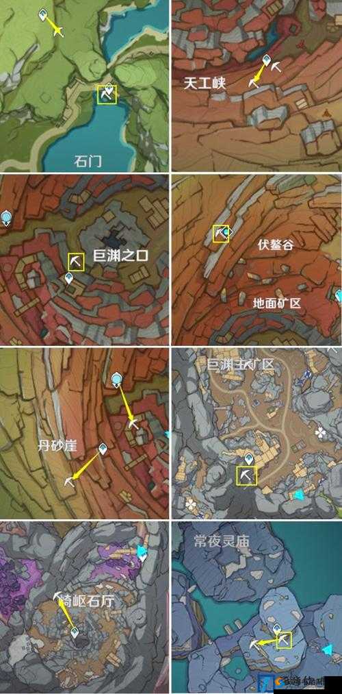 探索原神世界：矿物富集点全搜罗，寻矿攻略大揭秘