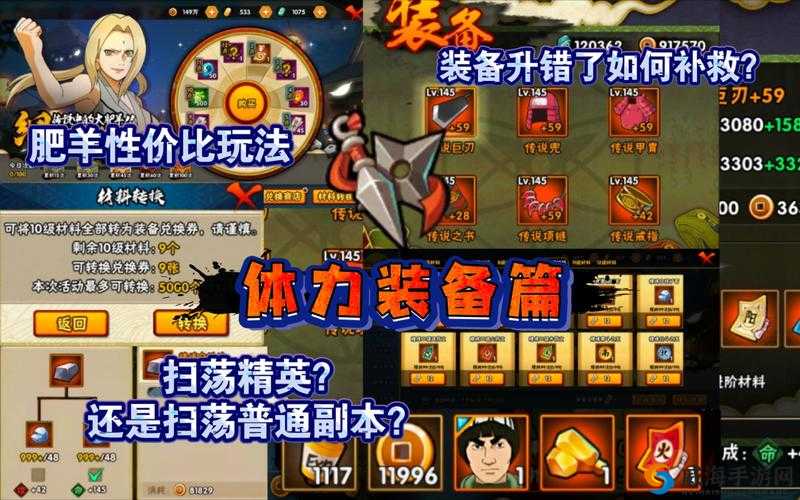 火影忍者手游装备升级攻略:提升战力的关键法门
