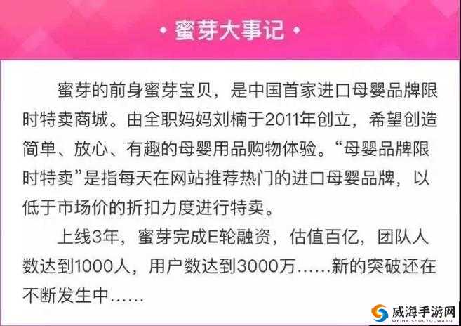 蜜芽:一个母婴电商平台的发展与创新