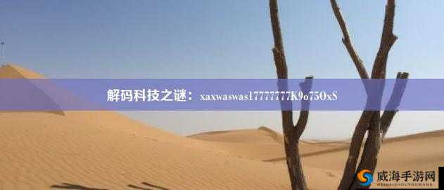 xaxwaswas17777777k9o750xsL：神秘代码之谜