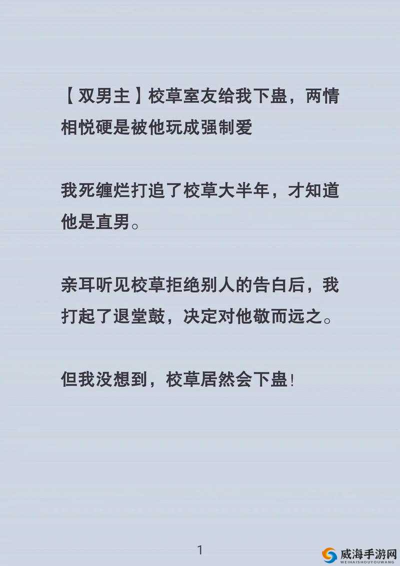 一上来就飙车的双男主小说推荐之经典篇