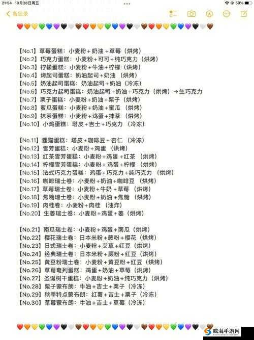洋果子店 rose 食谱汇总,直接制作高清无水印
