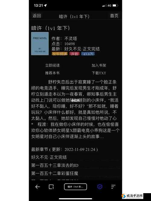 暗许(1v1 年下)作者不灵塔的故事
