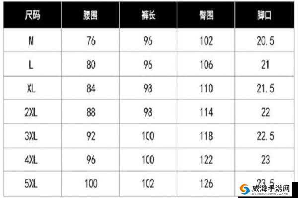 亚洲尺码 XL 是欧洲尺码：尺寸换算指南