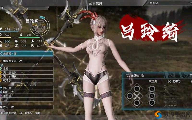 《真国无双霸》之无双女神解析——吕玲绮的独特魅力与游戏攻略详解