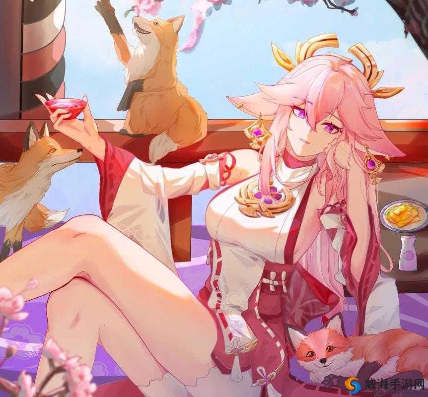 八重神子开襟大欧派乳液：极致诱惑