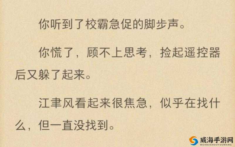捡到校霸的遥控器 TXT:背后的故事