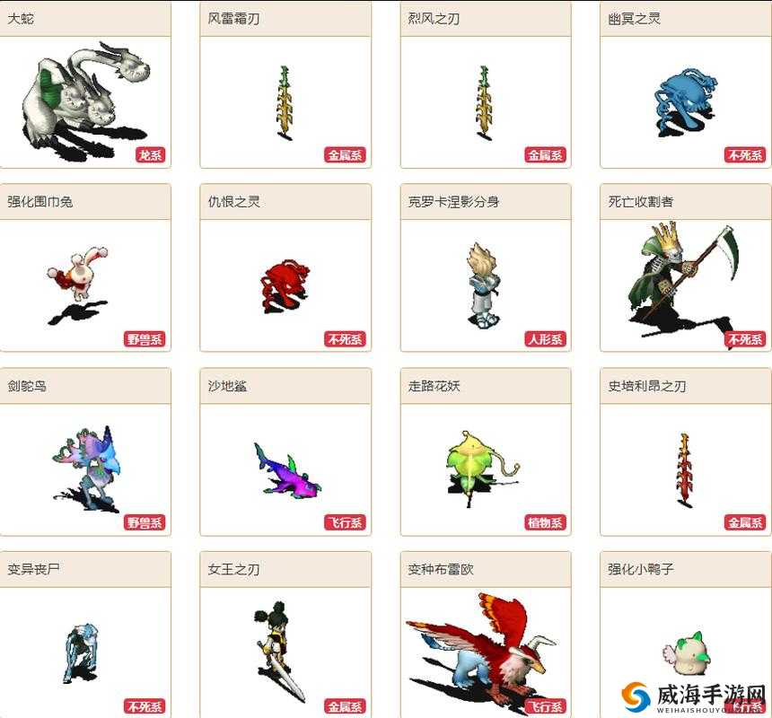 魔力宝贝佣兵图鉴——莎拉曼达