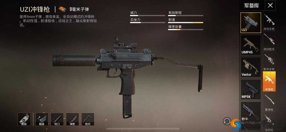 堡垒前线UZI冲锋戗深度解析