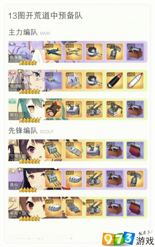 碧蓝航线13-1图完美开荒攻略