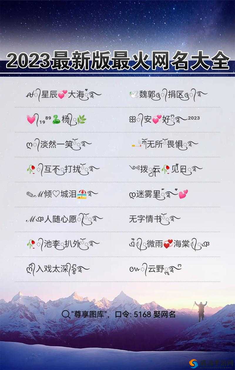 瞬间吸粉四虎海外网名 2023 大全：引领潮流个性选择
