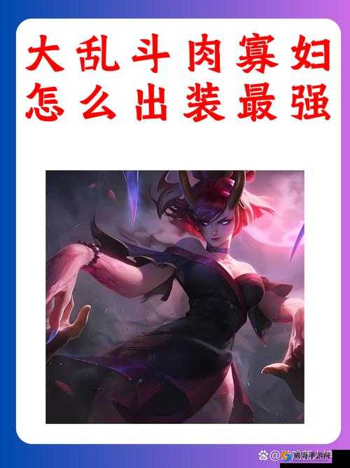 大乱斗肉寡妇最强出装全攻略解析