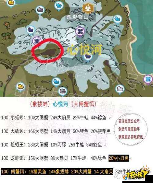 创造与魔法大闸蟹位置分布与食谱一览