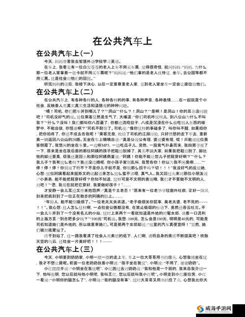 公交车日记第 9 章:平凡旅程中的别样故事