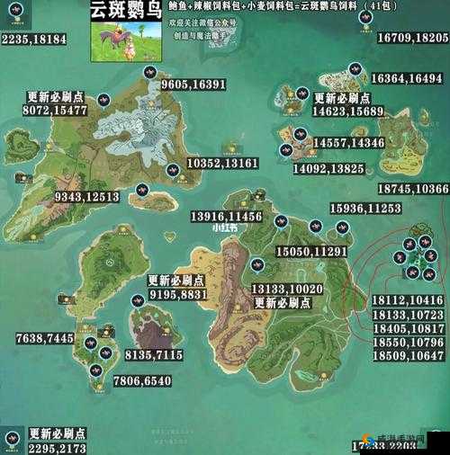 创造与魔法,云斑鹦鸟的捕捉地点与饲料详解