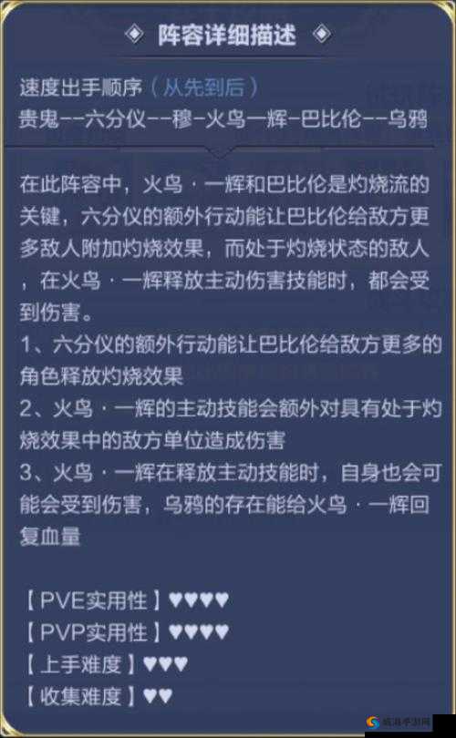圣斗士星矢，火鸟一辉的炎火组合方案推荐