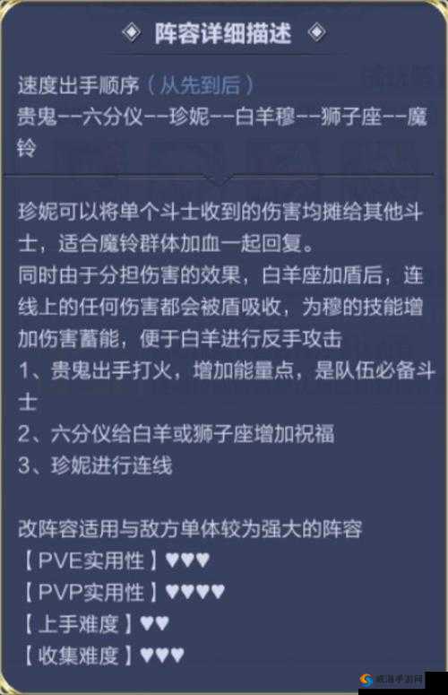 圣斗士星矢天鹰座魔铃技能与阵容搭配攻略的深度解析