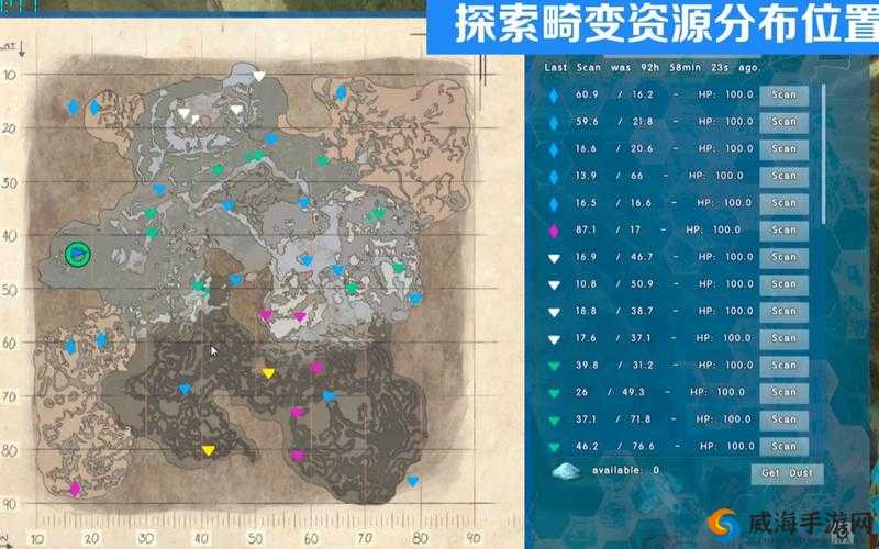 方舟生存进化光柱探索，补给箱位置分布与资源管理
