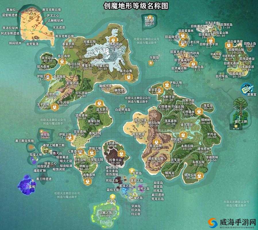 创造与魔法雪山遗迹位置详解 资源详细坐标一览