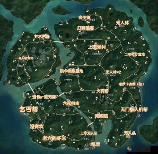 绝地求生刺激战场雨林地图中级资源点盘点
