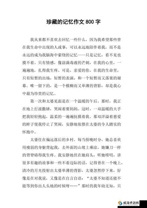 给我扣扣里面的：一份珍贵的回忆，值得珍藏一生