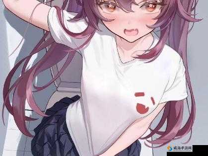 胡桃流眼泪翻白眼咬铁球图片：可爱少女的搞怪瞬间