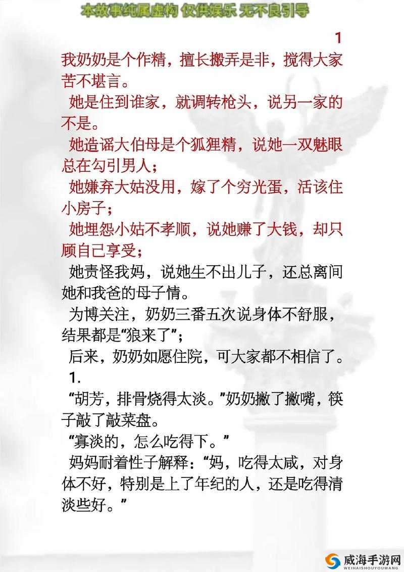 内射老太太：一个引人深思的故事