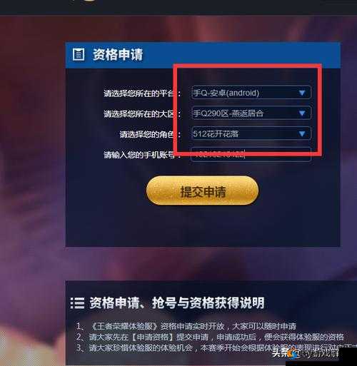 王者荣耀体验服申请指南与全面解析