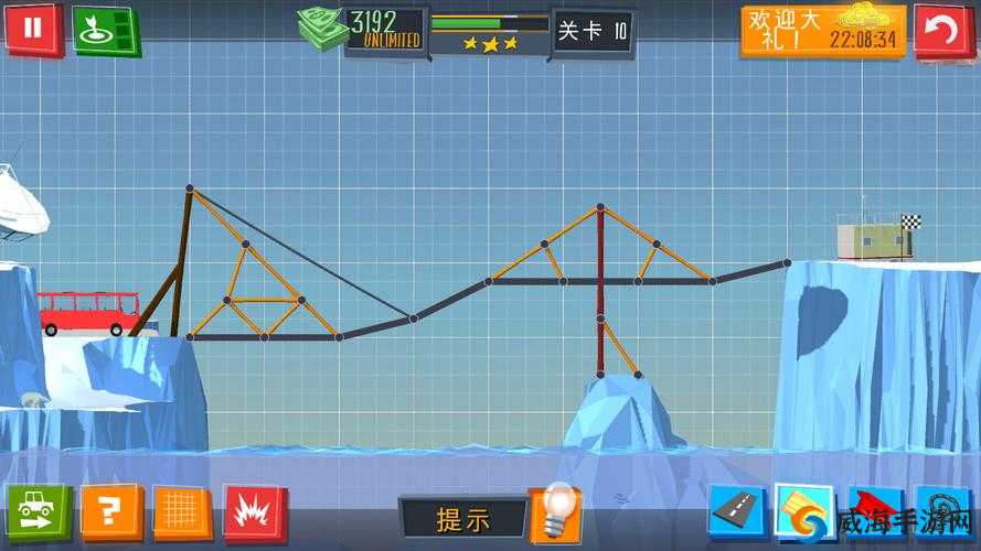 Build a Bridge第12关攻略，建桥专家挑战详解