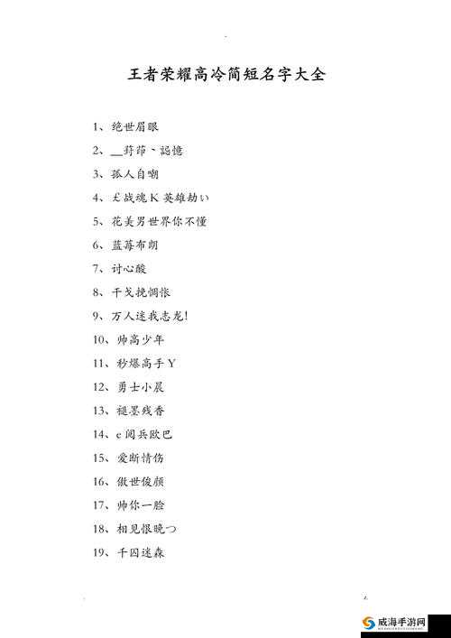 王者荣耀战队名字大全，战队唯美霸气名字推荐
