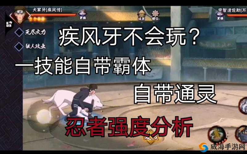 火影忍者手游疾风牙连招与灵活走位技巧详解