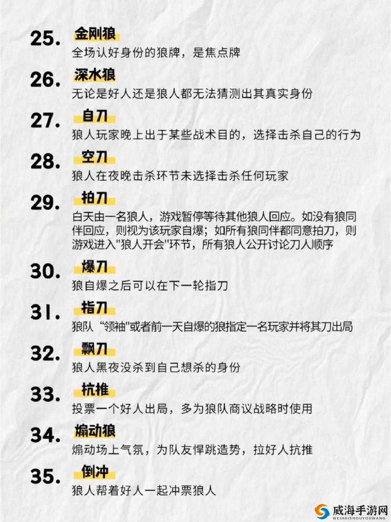 狼人杀术语大全与游戏术语科普，预见未来的玩法革命
