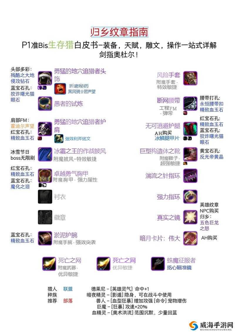 仙境传说RO手游猎人装备详解与选择攻略