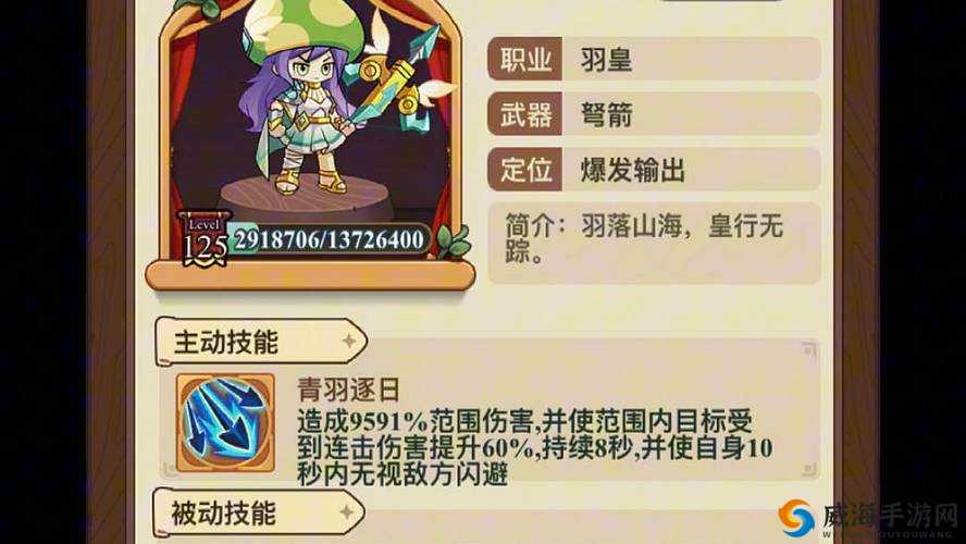 弓箭手大作战萝莉人物介绍与技能属性详解