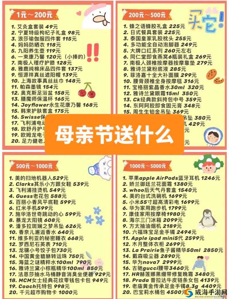 送给妈妈实际点的礼物推荐：精选实用又贴心的母亲节礼物清单