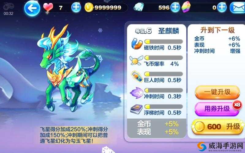 天天酷跑圣麒麟值得兑换吗？圣麒麟值得入手吗？