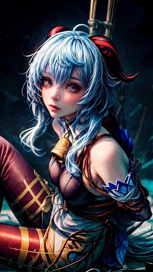 原神：甘雨被绳子绑住双手双脚，动弹不得