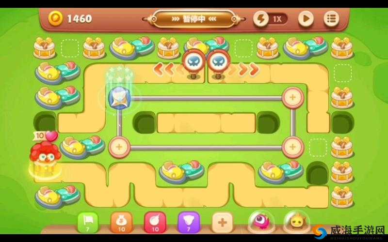 保卫萝卜3游乐场爬梯第4层攻略，游乐场爬楼4怎么过