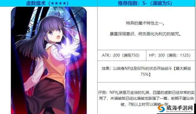 FGO虚数魔术怎么样？虚数魔术属性技能图鉴