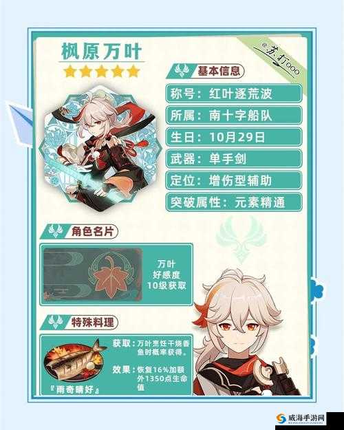 枫原万叶究竟值不值得抽？深度解析角色强度与实战价值，看完这三点再决定