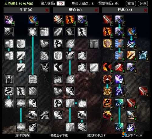 神魔大陆战士天赋选错秒变软柿子！这套组合直接碾压全图