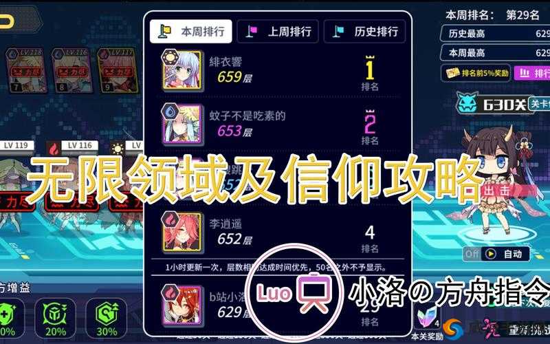 方舟指令无限领域阵容搭配暴走指南！爬塔零失误技巧大公开